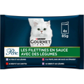 Purina Gourmet Perle Les Filettines Avec des légumes 4x85g