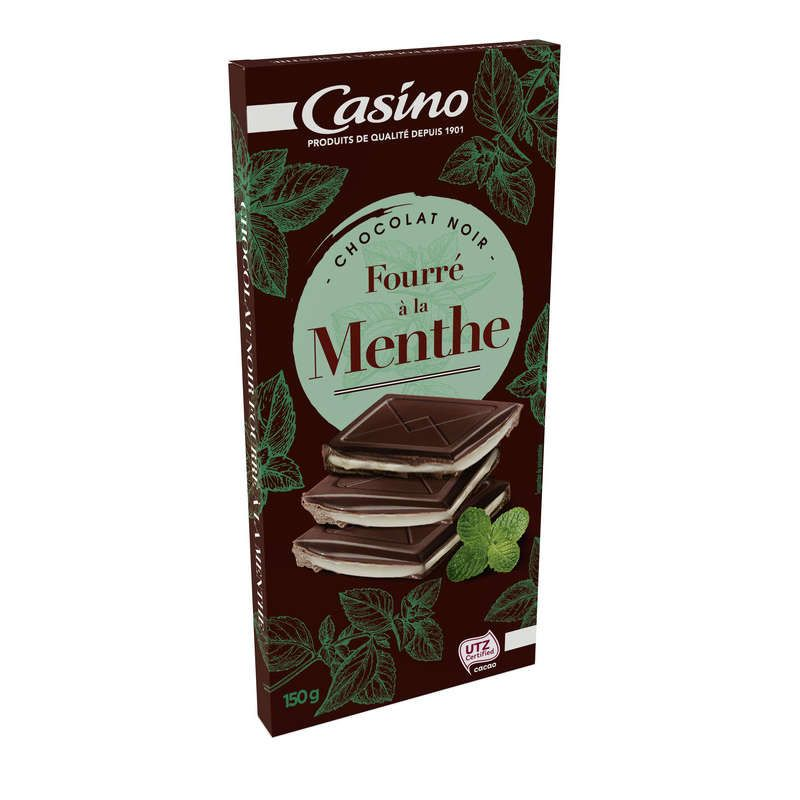 Casino Tablette De Chocolat - Noir - Menthe - 150G