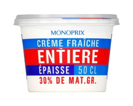 Monoprix Crème fraîche entier 30% 50cl