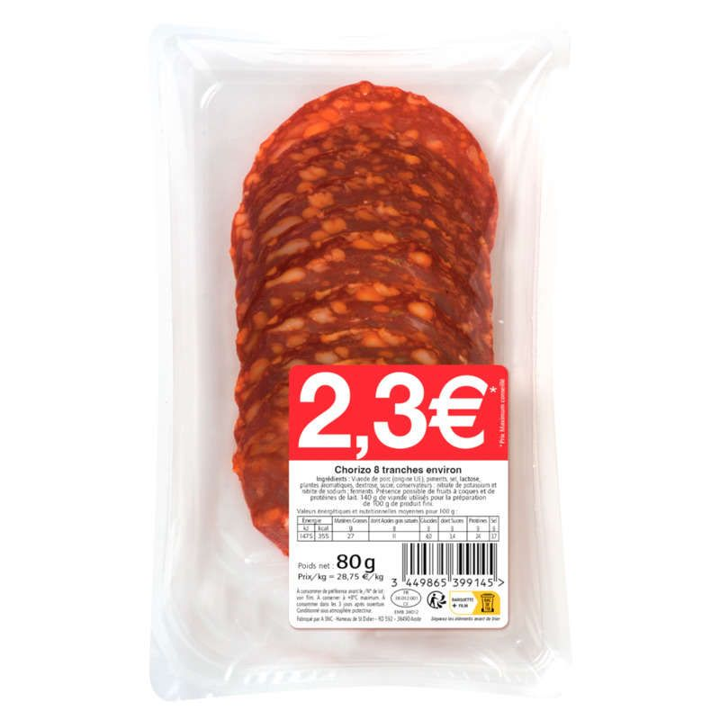 Neutre Coupe Chorizo 70 g