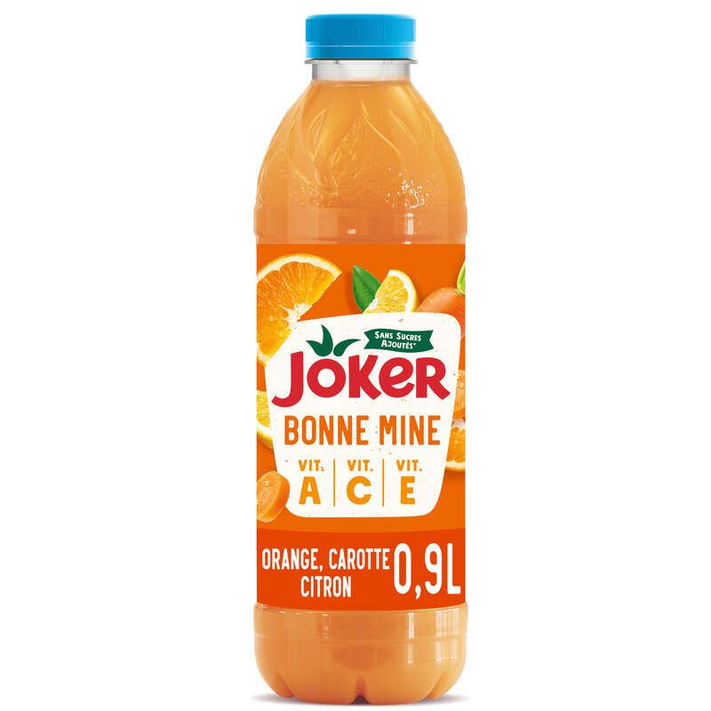 Joker Bonne Mine Jus De Carotte Citron Orange 90cl