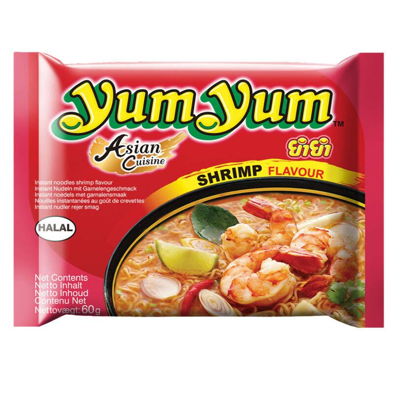 Yum Yum Nouilles instantanées aux crevettes halal 60g