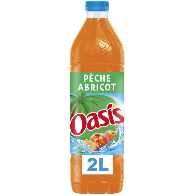 Oasis Boisson Pêche abricot bouteille 2L