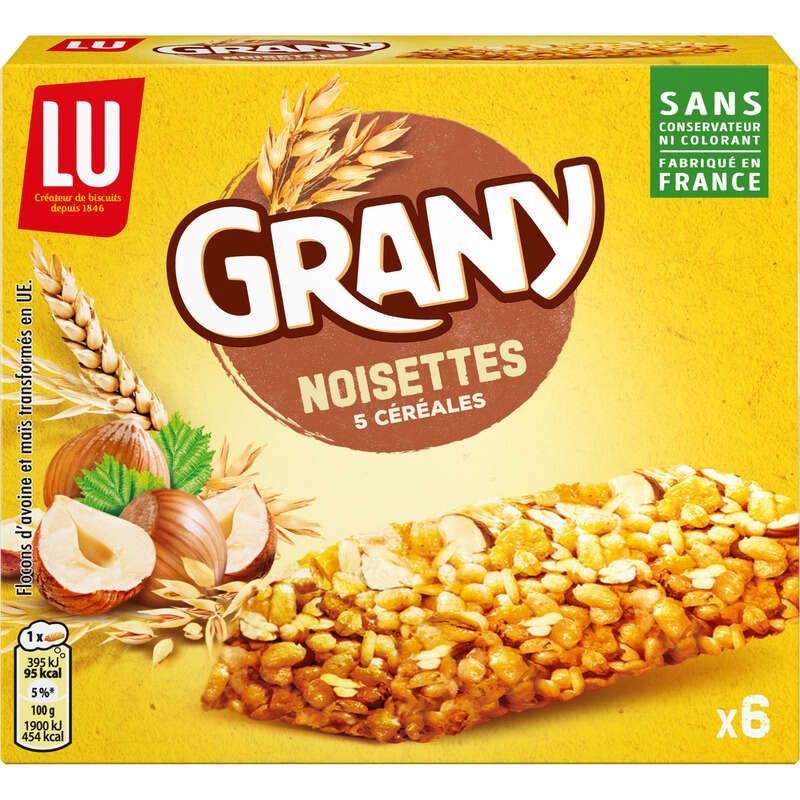 Lu Grany Barres de Céréales Noisettes 5 Céréales 138g