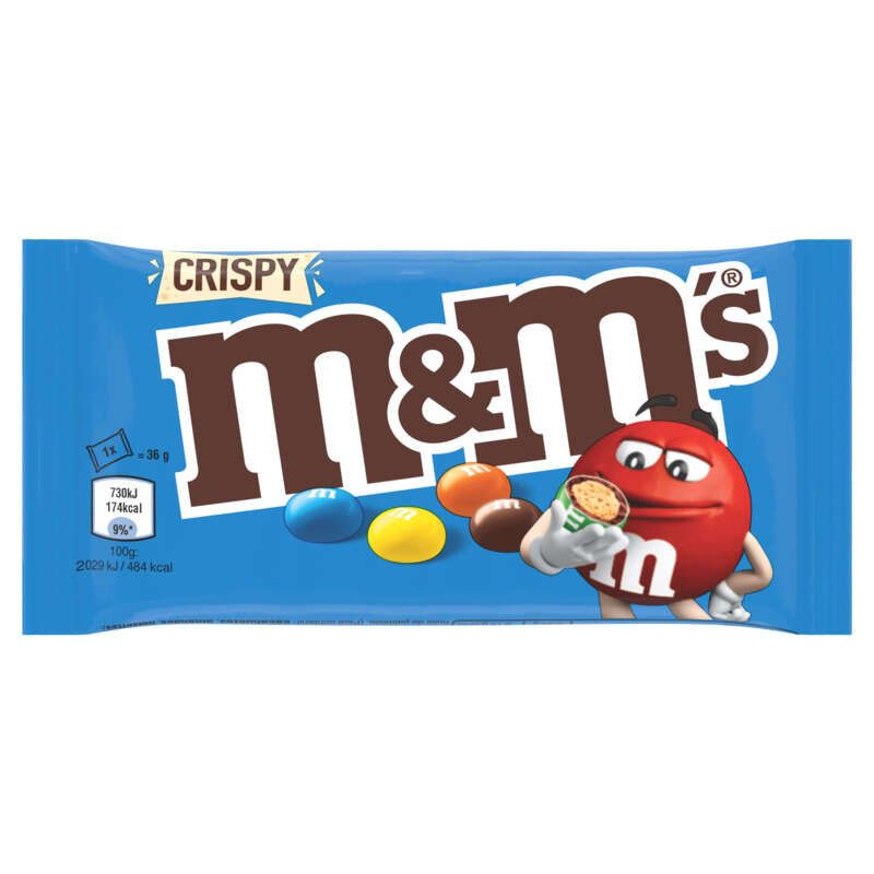 M&M's Bonbons Au Chocolat Au Lait Et Riz Soufflé 36g