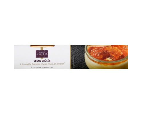 Monoprix Gourmet Crème brûlée vanille bourbon et éclats de caramel 2x100g
