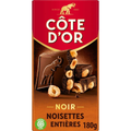 Côte D'Or Tablette Chocolat Noir Aux Noisettes Entières 180g