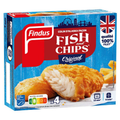 Findus Poisson Pané Colin Façon Fish & Chips MSC Filet x4 100g