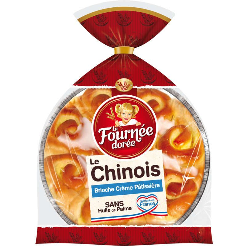 La fournée dorée Le chinois Brioche à la crème pâtissière 600g