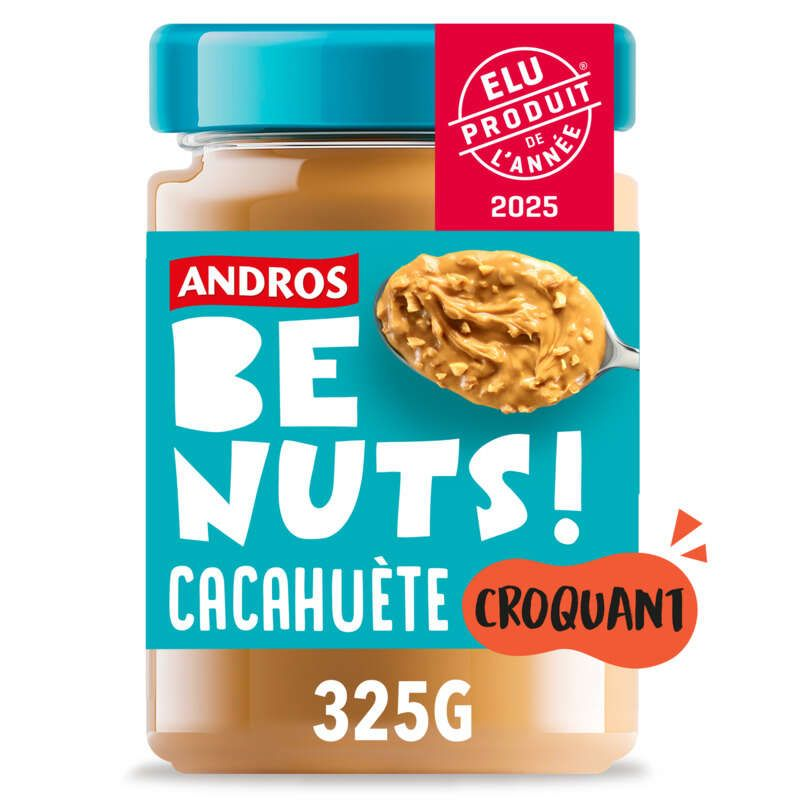Andros Beurre De Cacahuète Croquant 325g