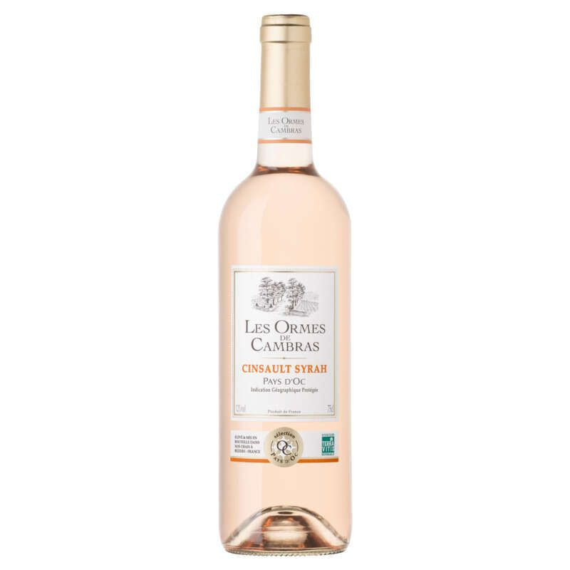 Les Ormes De Cambras Vin Rosé Cinsault Syrah Igp 12° 75 cl
