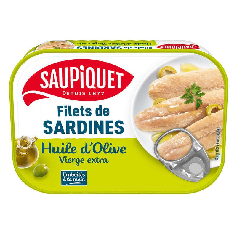 Saupiquet Filets De Sardines À L'Huile Olive 100g