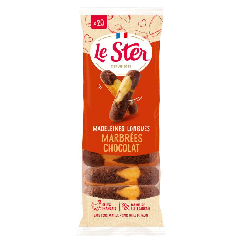 Le Ster Pâtissier Madeleines Longues Marbrées Au Chocolat 250g
