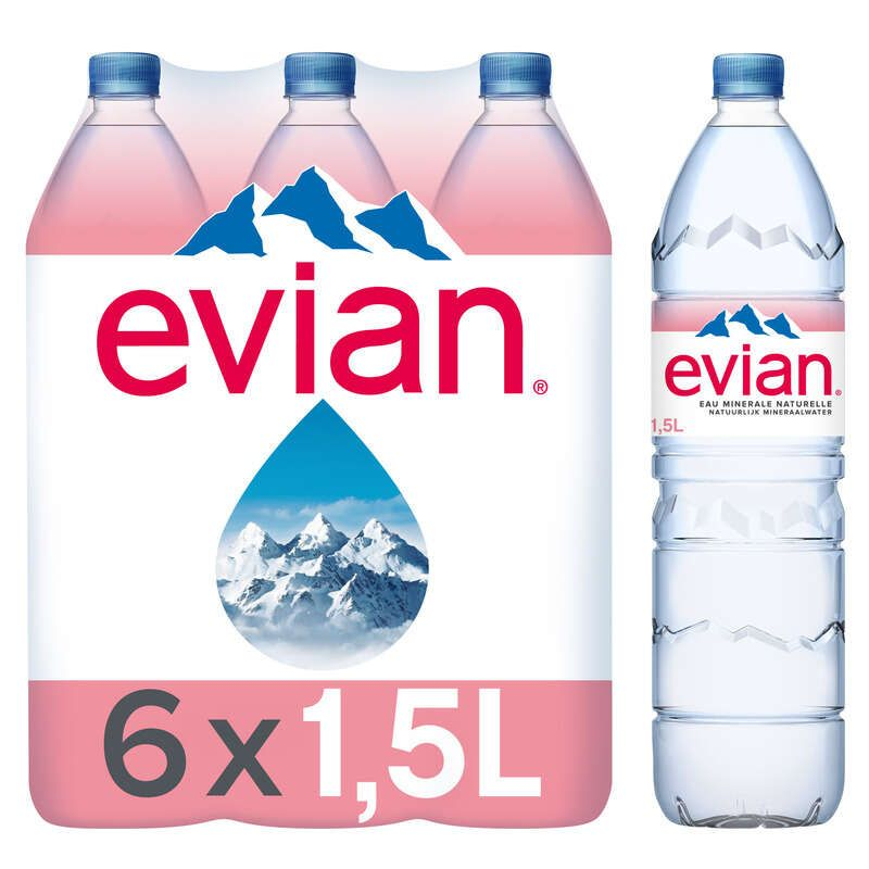 Evian Eau Minérale Naturelle 6x1,5L