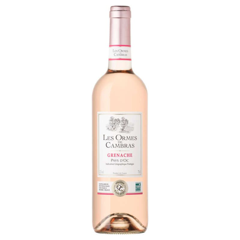 Les Ormes de Cambras IGP Pays d'OC Grenache Vin Rosé 75cl