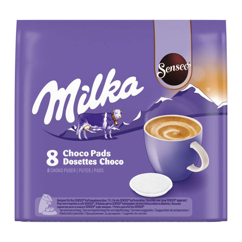Milka Senséo Café dosettes chocolat lait 112g