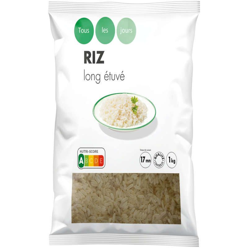 Tous Les Jours Riz Long Étuvé 1Kg