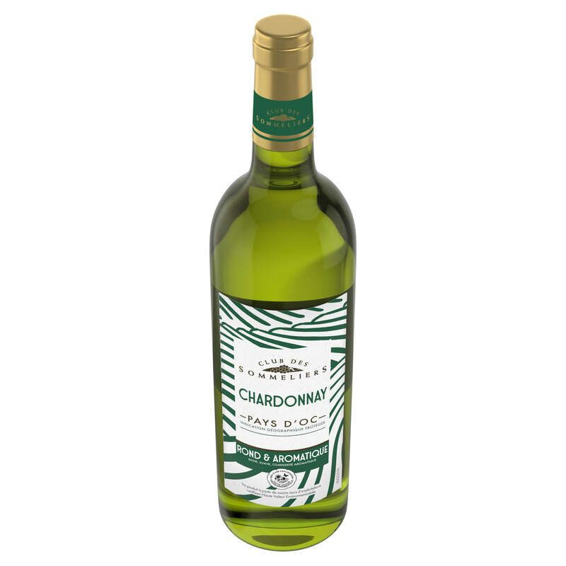 Club Des Sommeliers Igp Oc Chardonnay Blanc Hve 75cl