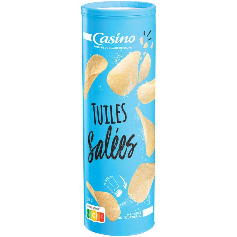 Casino Tuiles - Biscuits apéritifs - Goût salé - 170g