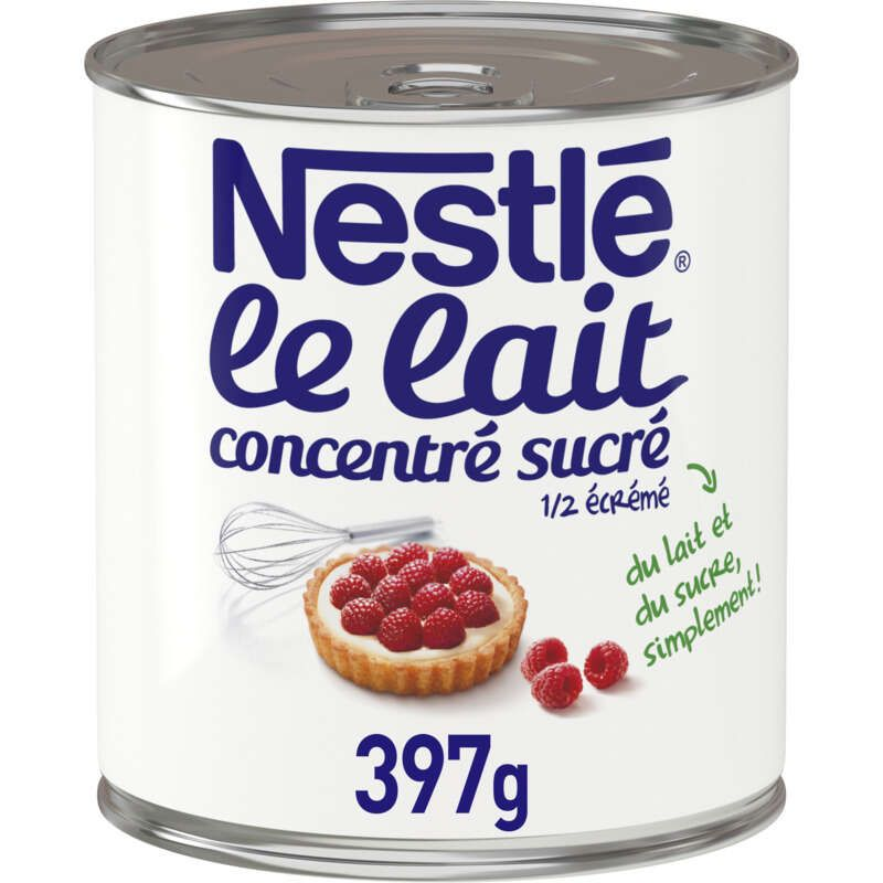 Nestlé Lait Concentré Sucré À Pâtisser Lait Entier Boîte 397g