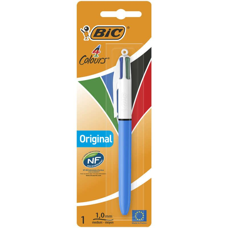 Bic Stylo Bille 4 Couleurs