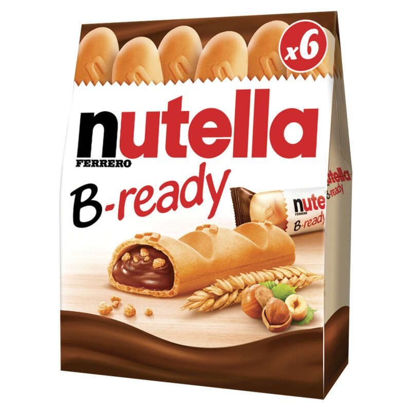 Nutella B-Ready Biscuits fourrés à la pâte à tartiner x6 portions