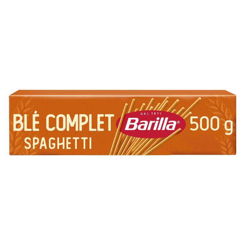Barilla Pâtes spaghetti au blé complet intégrale 500g