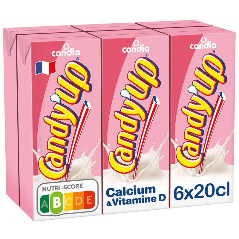Candy'up Boisson Lactée Fraise Le Pack De 6x20cl