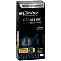 Casino Décaféiné - 10 Capsules Plastique - Intensité 4 - Café - 52g