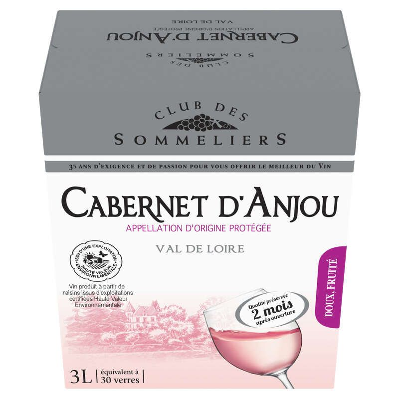 Club des Sommeliers Cabernet d'Anjou Rosé 3L
