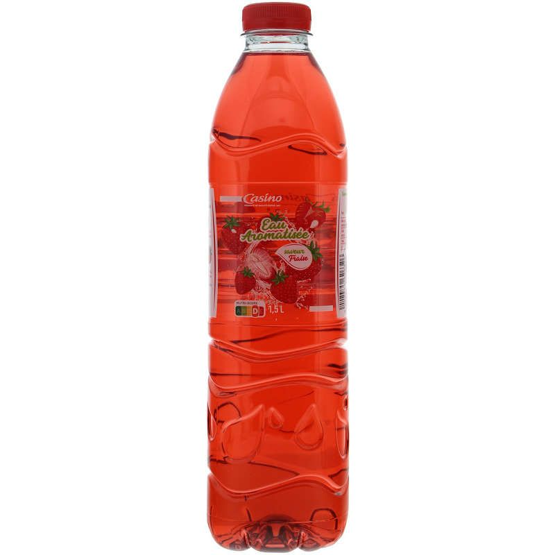 Casino Eau minérale naturelle - Plate - Aromatisée fraise - 1,5l