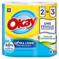 Okay Essuie-Tout Blanc Extra Long x2