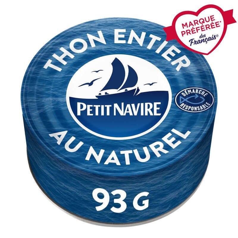 Petit Navire Thon Albacore Entier Au Naturel 93g