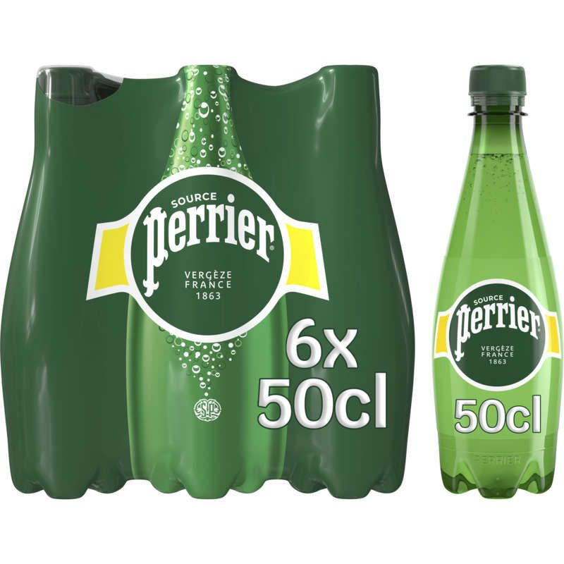 Perrier Eau Minérale Naturelle Gazeuse 6x50cl