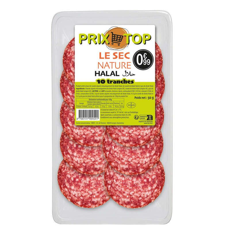 Oriental Viandes Saucisson Sec Nature Halal 50 G