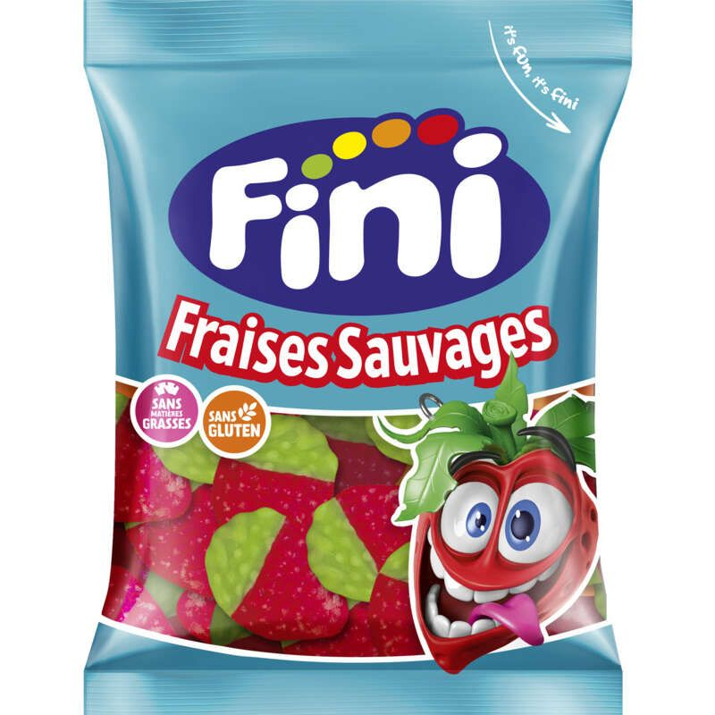Fini Bonbons Fraises Sauvages Lisses 90 G
