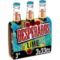 Desperados Lime Bière aromatisée à un spiritueux à base d'agave, citron vert & cactus 3x33cl