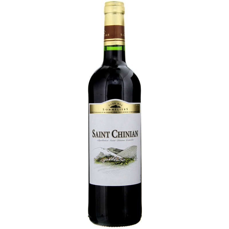 Club Des Sommeliers Saint-chinian - Languedoc rouge - Alc 12%vol. - Vin rouge - 75cl