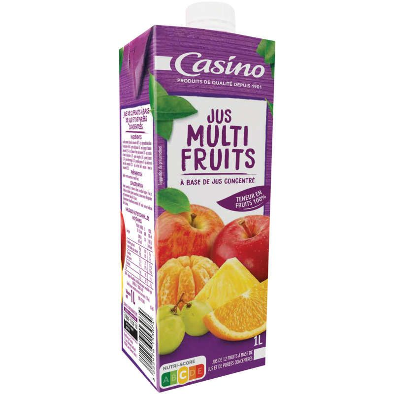 Casino Jus multifruits - A base de jus concentrés et de purées - 1l