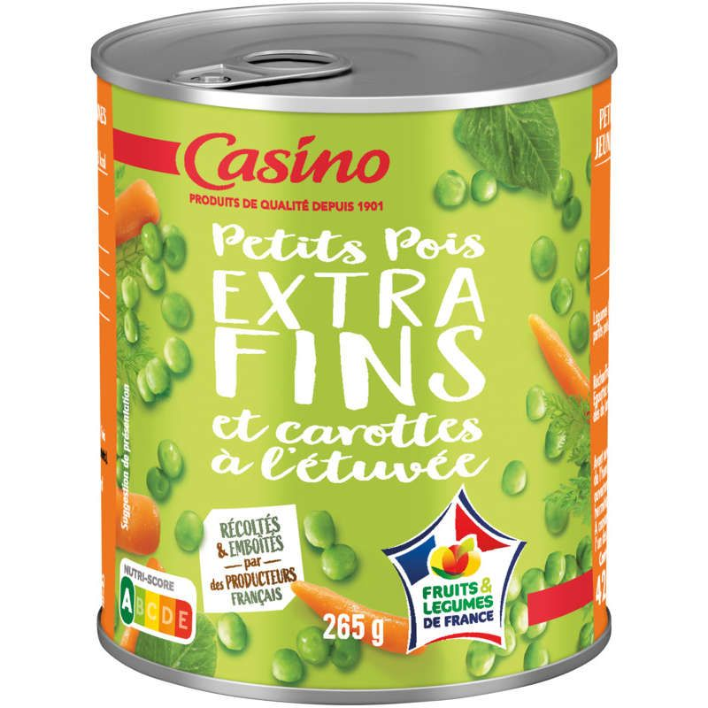 Casino Petits pois carottes extra-fins - 265g