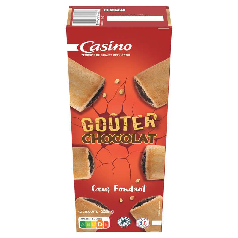 Casino Goûters - Chocolat - Cœur fondant - 225g