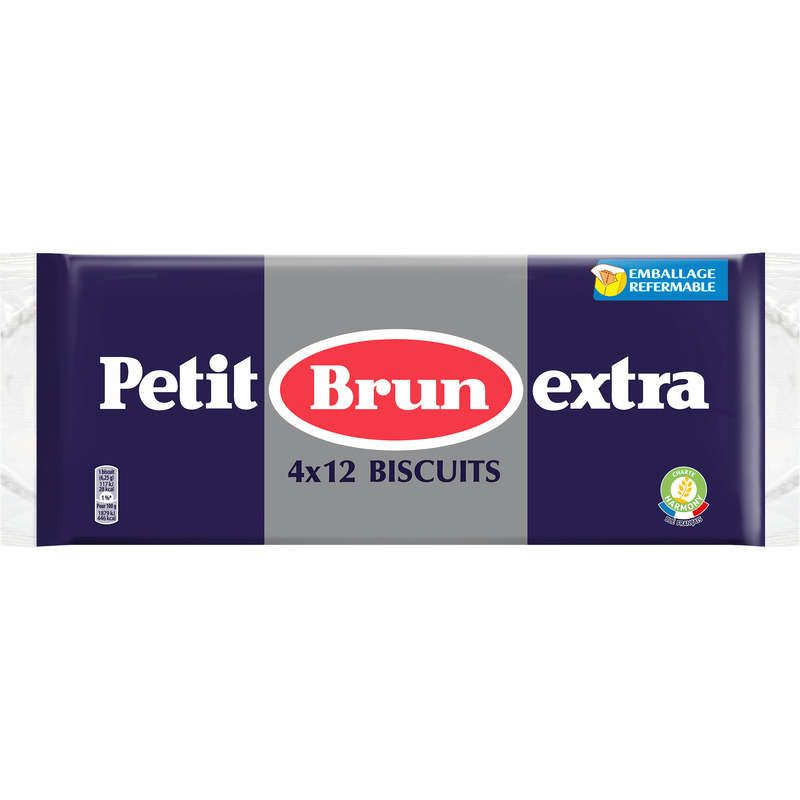 Petit Brun Extra Biscuits Vanille 2x150g