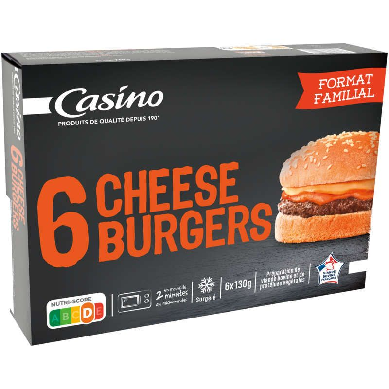 Casino Cheeseburgers - x6 - 780g