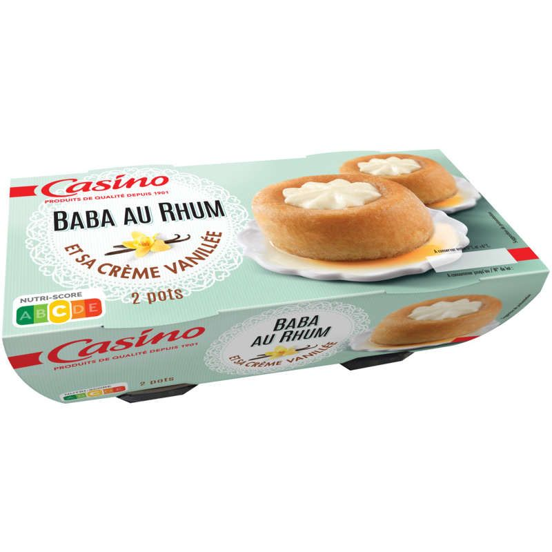 Casino Baba au rhum - 2 pots - 2x140g