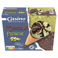 Casino Cônes glacés - Chocolat pistache - x6 - 411g