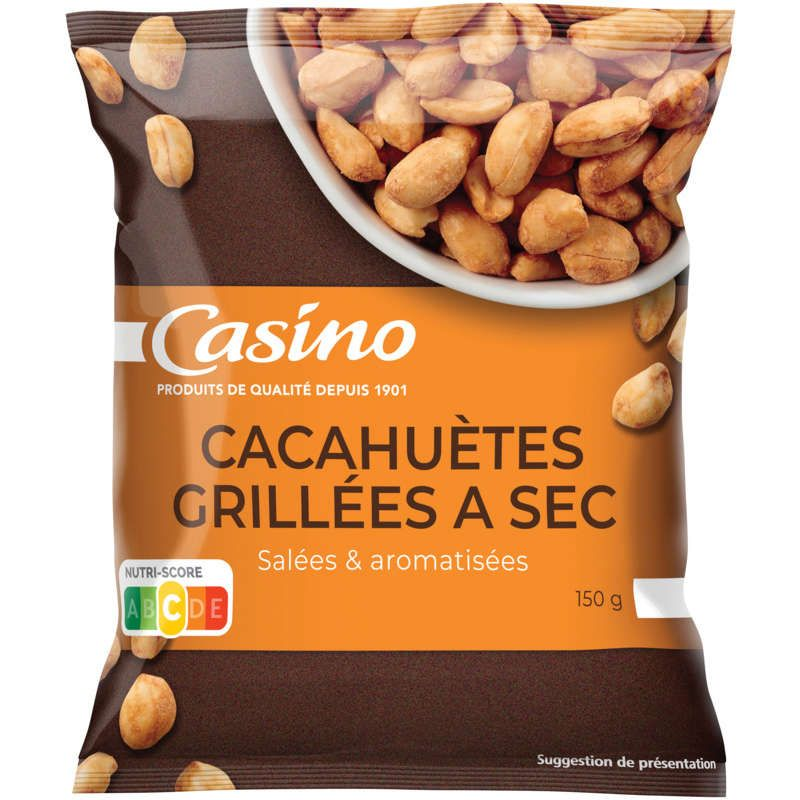Casino Cacahuètes grillées à sec - Salé - 150g