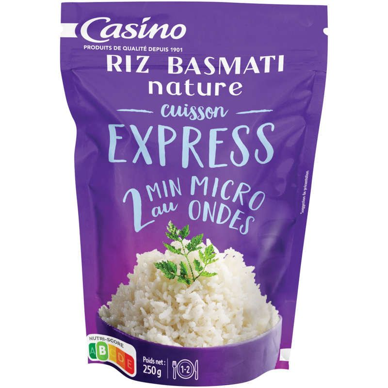 Casino Riz basmati - Nature - Doypack - 250g