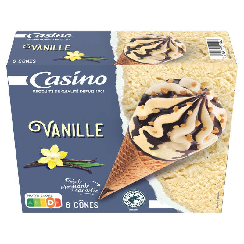 Casino Cônes Glacés - Vanille - X6 - 419G