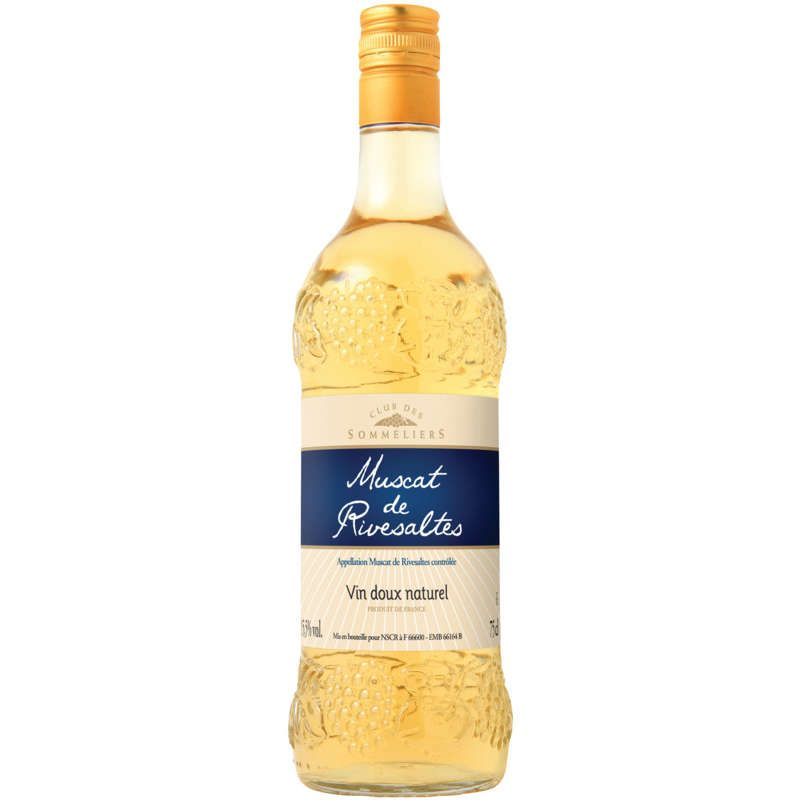 Club Des Sommeliers Muscat de Rivesaltes - Alc. 15,5% vol. - 75cl