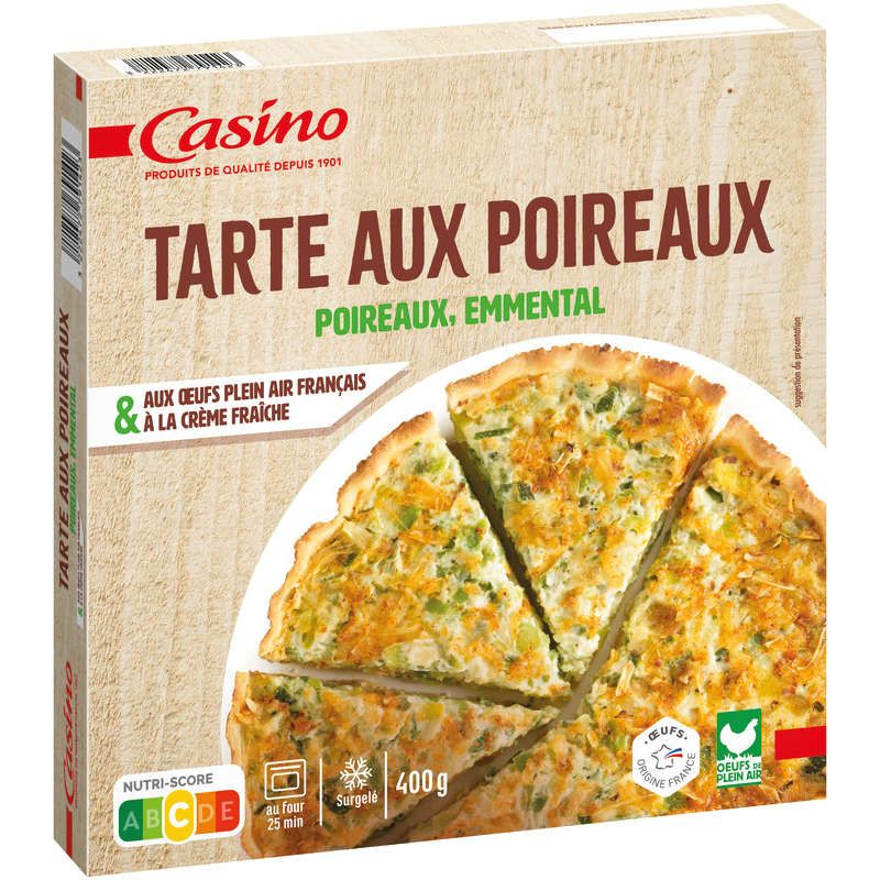 Casino Tarte aux poireaux - 400g